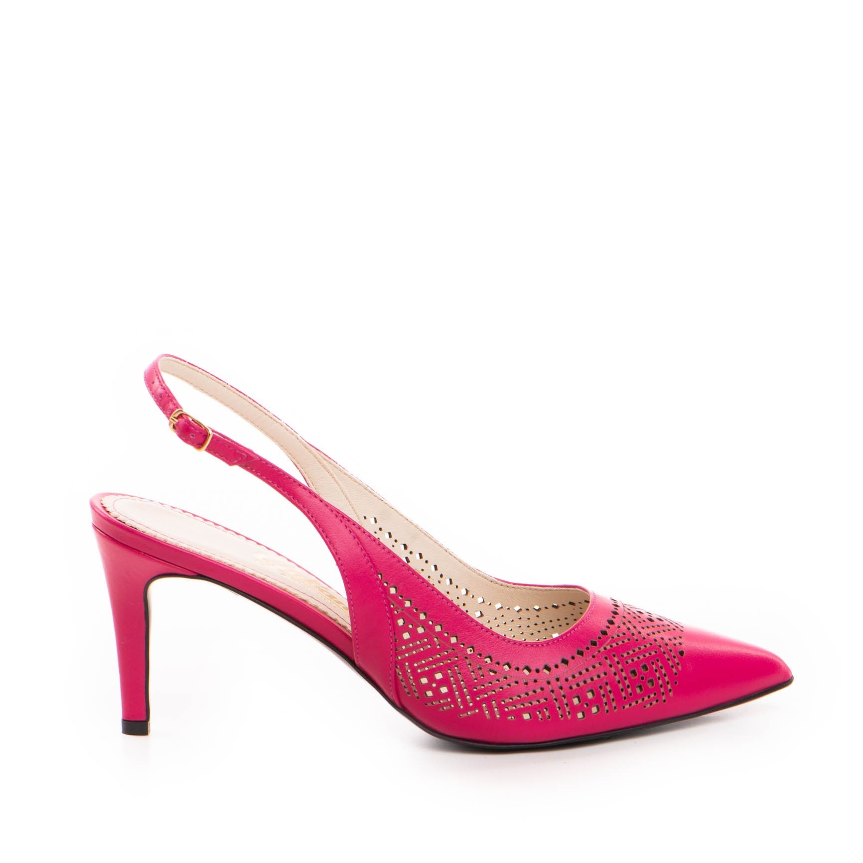 Pantofi dama Guban model 1461 piele nappa magenta