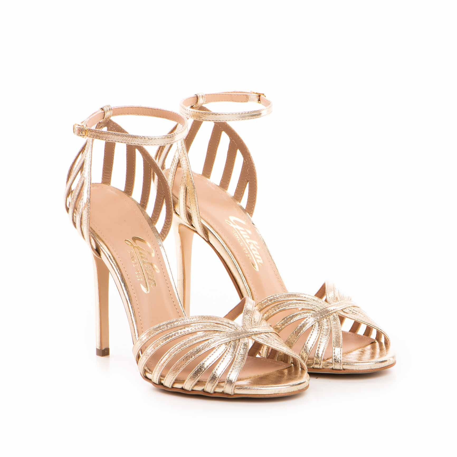 Sandale dama Guban model 1474 nappa auriu