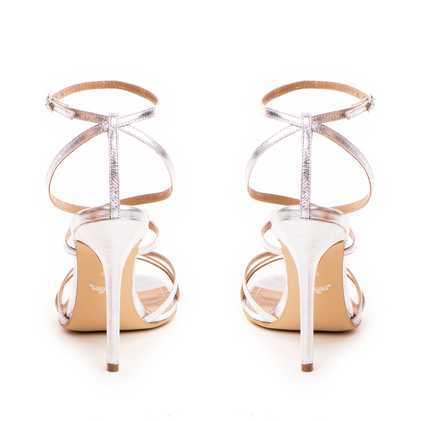 Sandale dama Guban model 1484 nappa argintiu