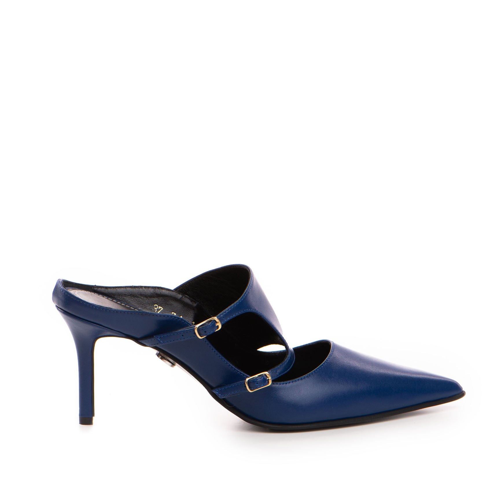 Saboti dama Guban model 1470 piele nappa albastru