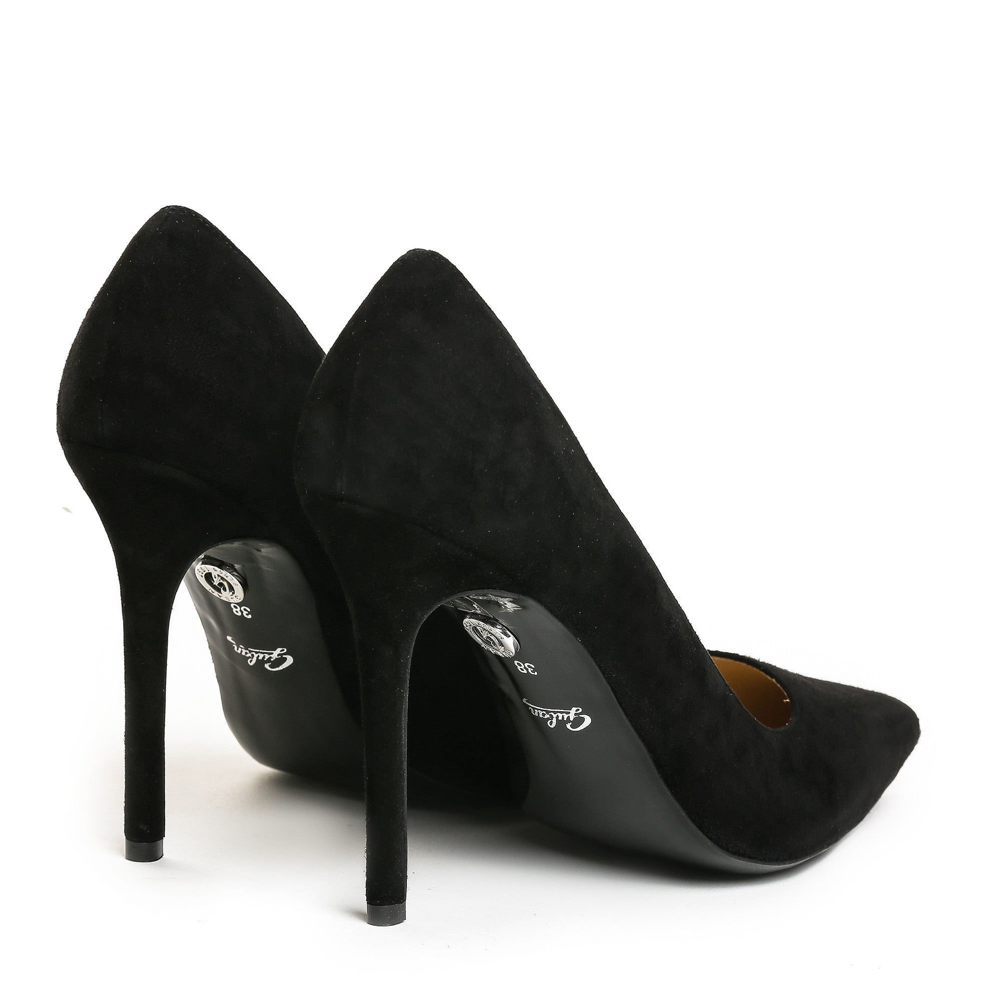 Pantofi dama Guban 1256 piele velur negru