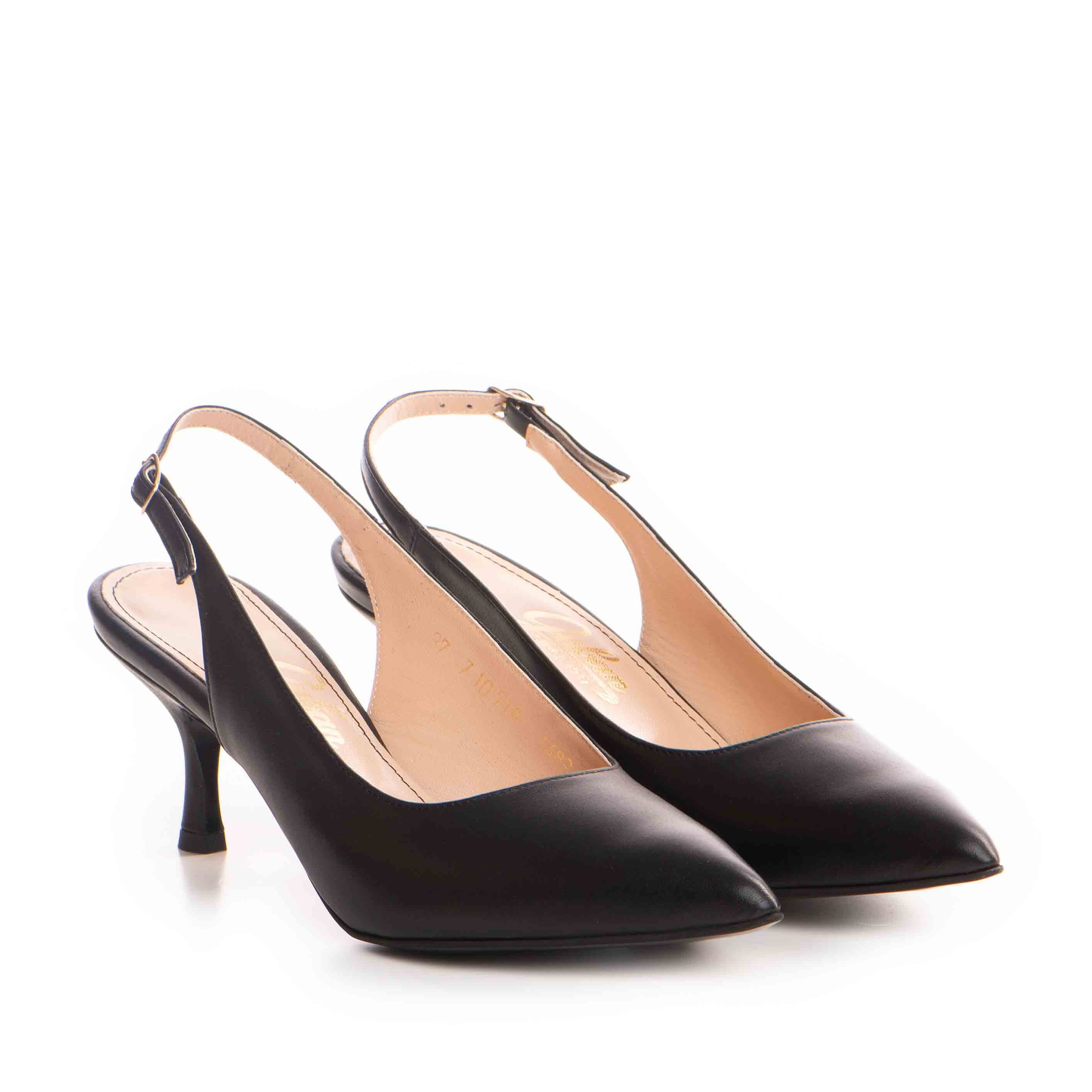 Pantofi dama Guban model 1489 nappa negru