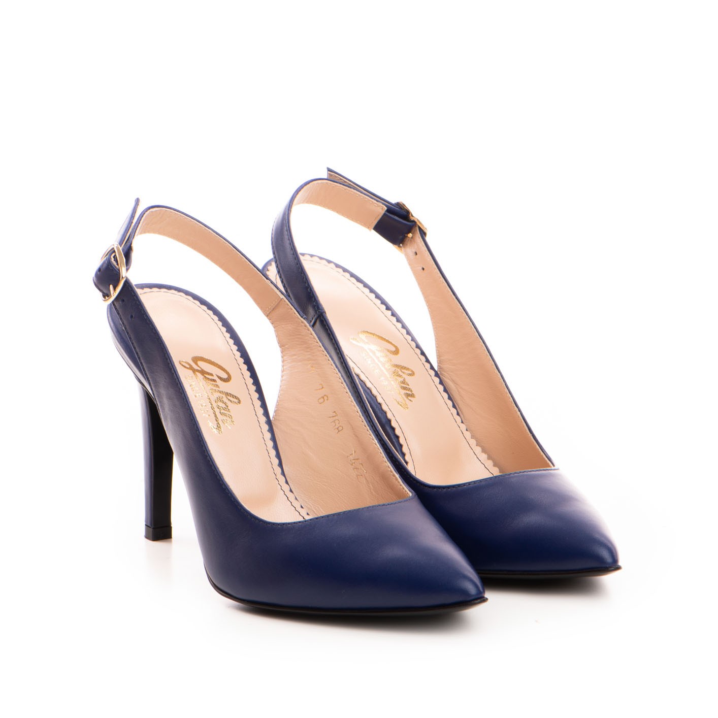 Pantofi dama Guban model 1422 nappa albastru