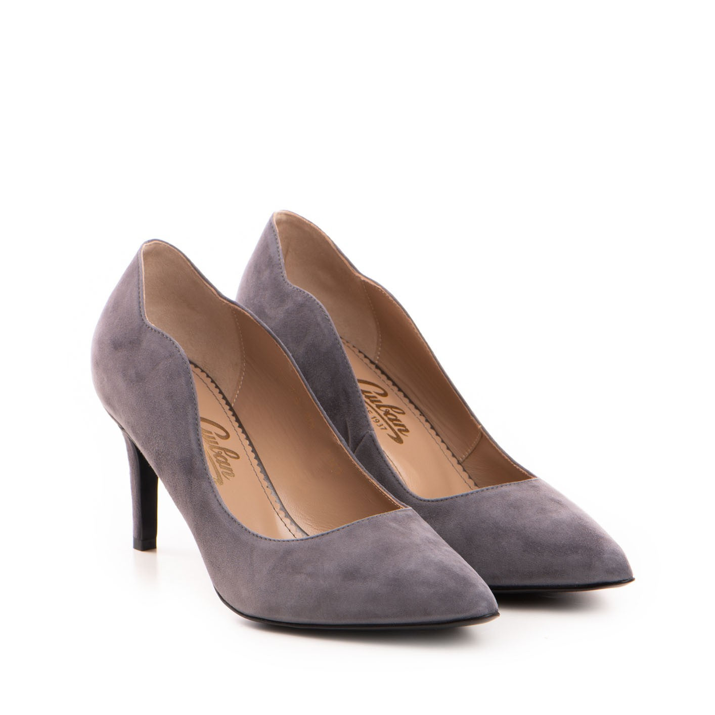 Pantofi dama Guban model 1343 velur gri