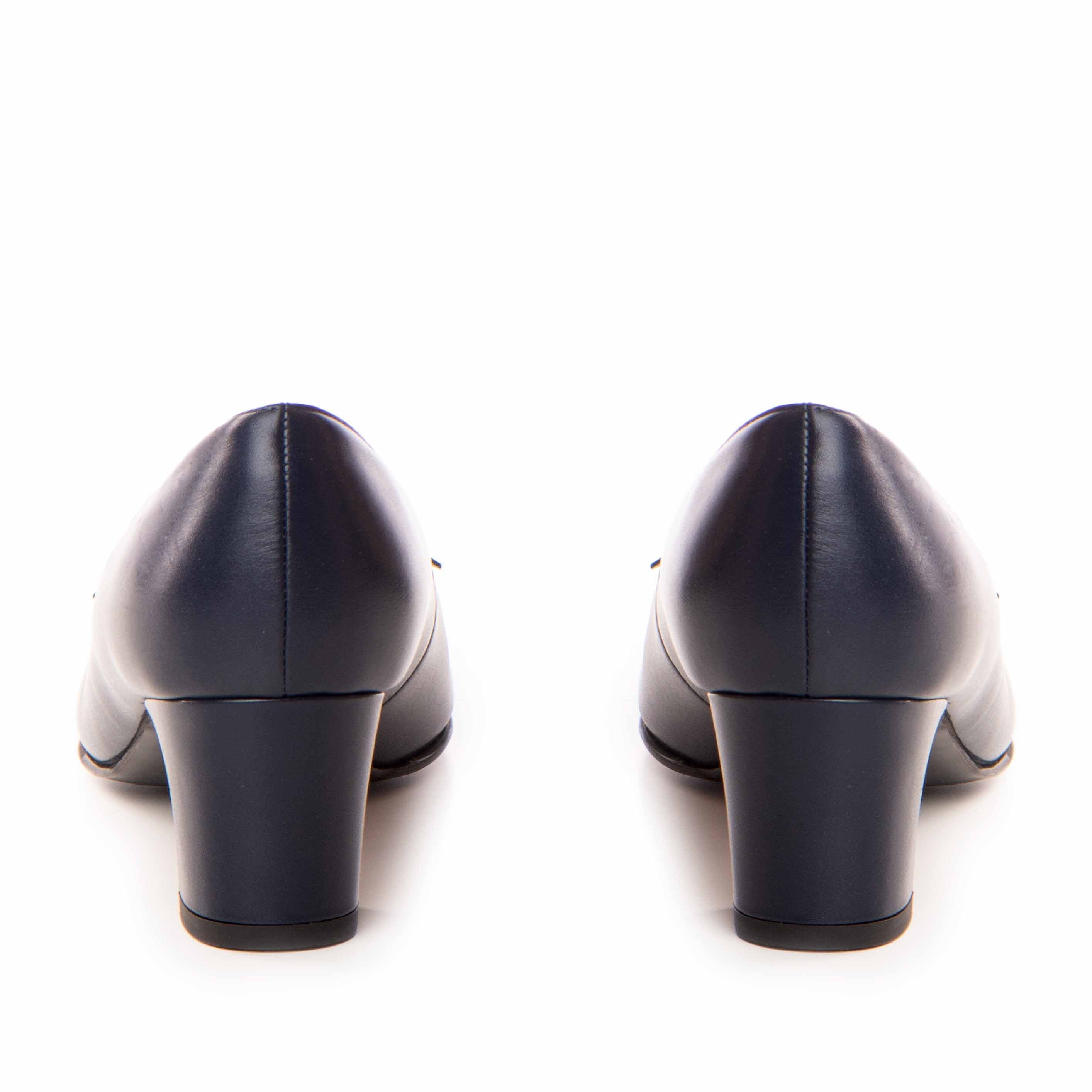 Pantofi dama Guban model 3641 piele nappa bleumarin