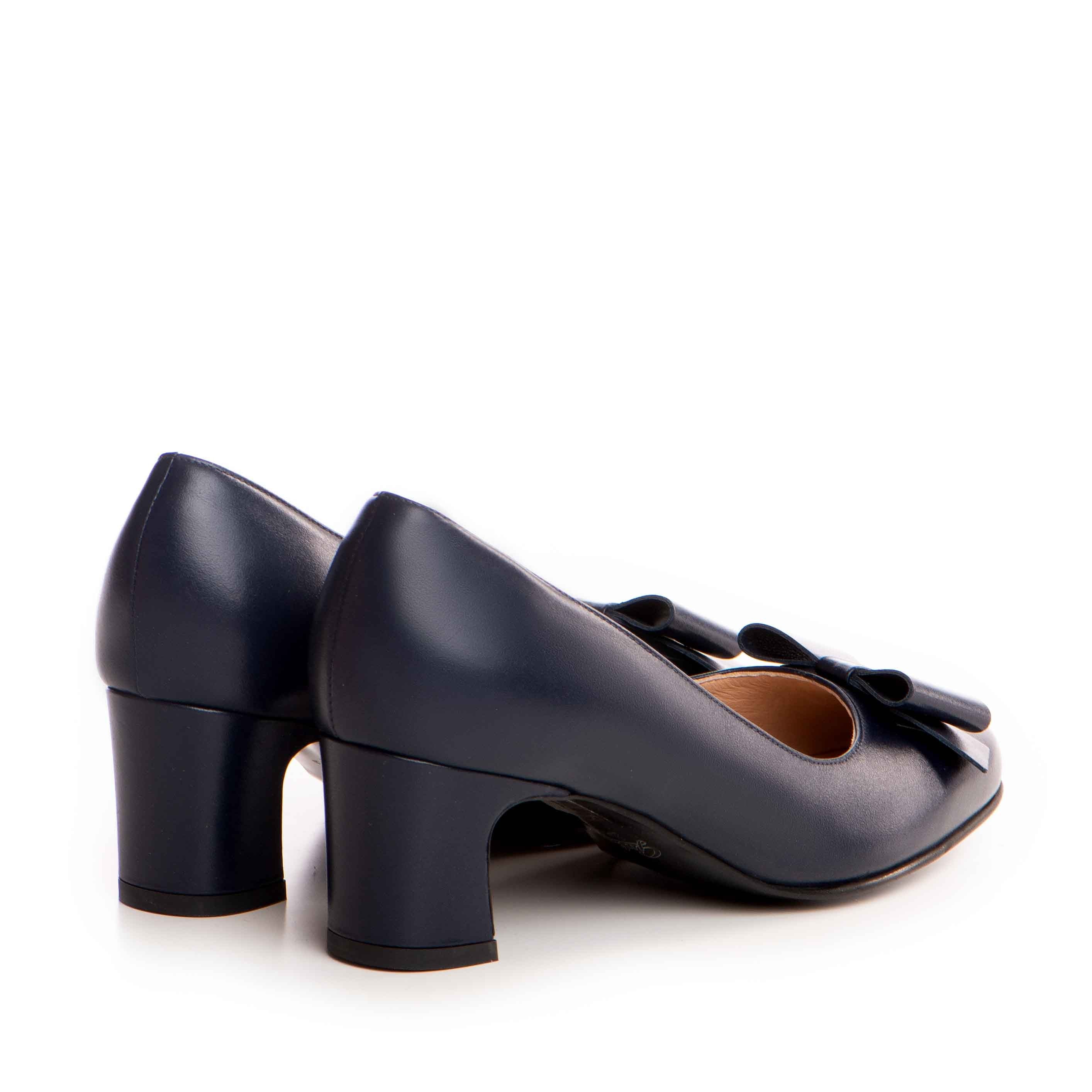 Pantofi dama Guban model 3641 piele nappa bleumarin