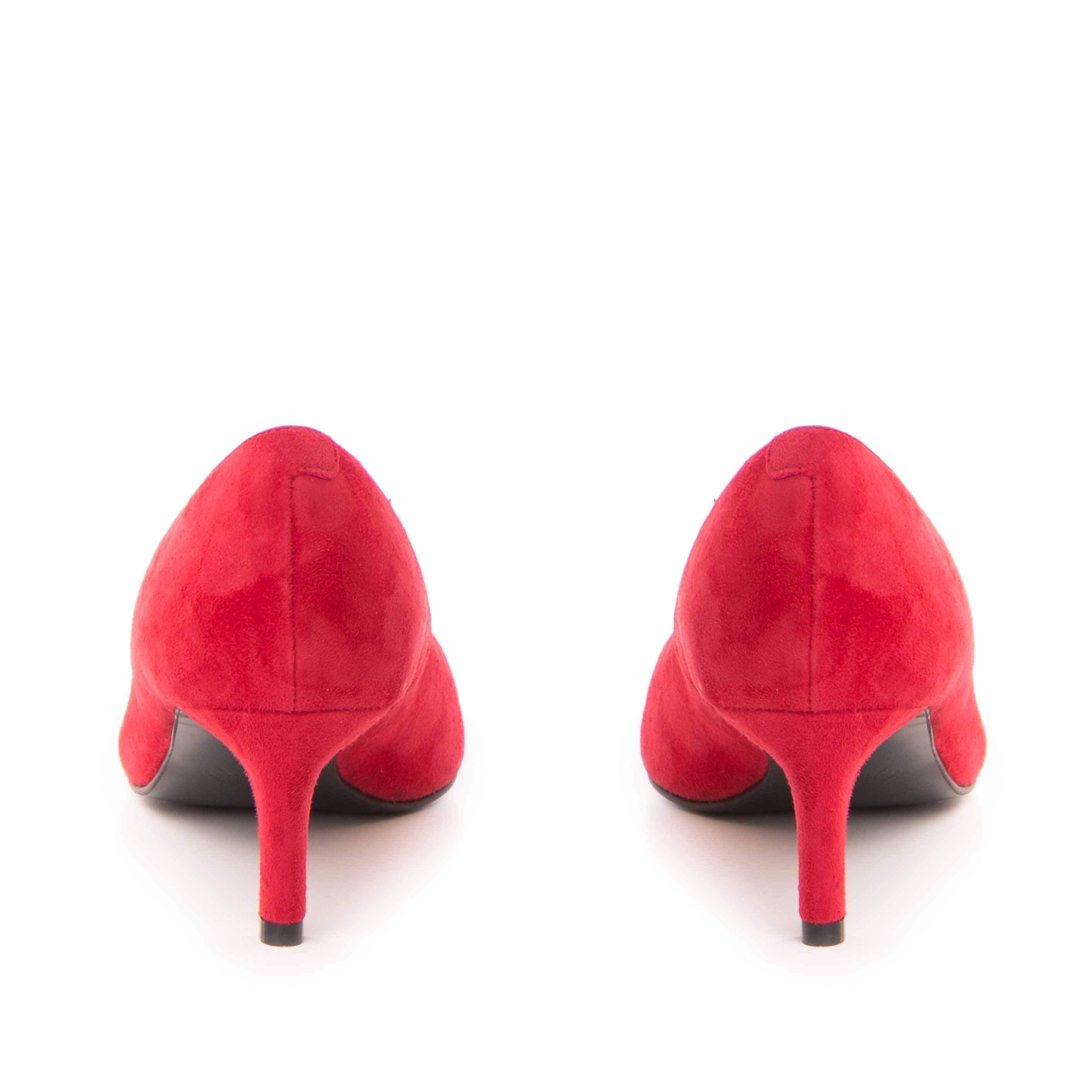 Pantofi dama Guban model 3514 piele velur magenta