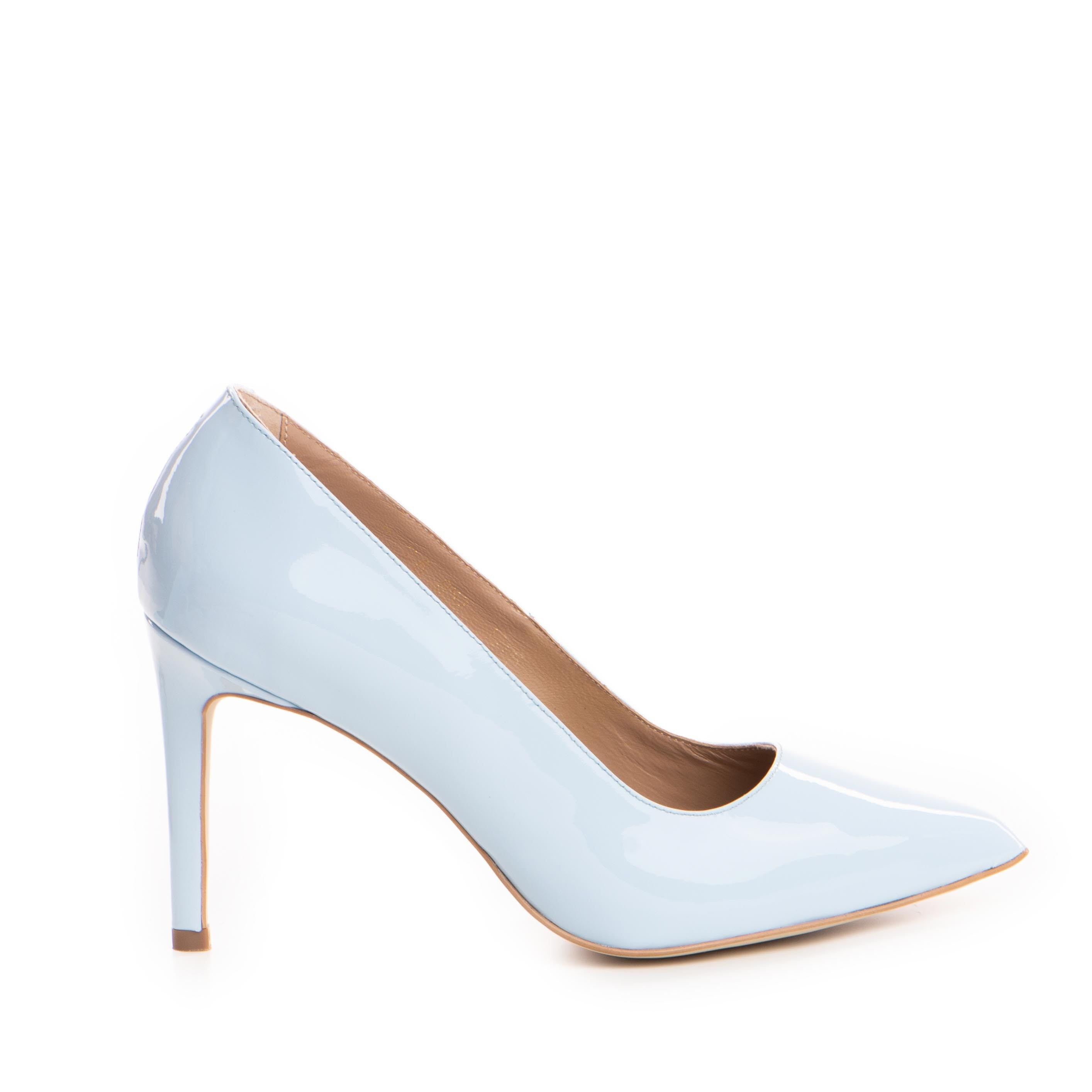 Pantofi dama Guban model 1206 piele lac sky