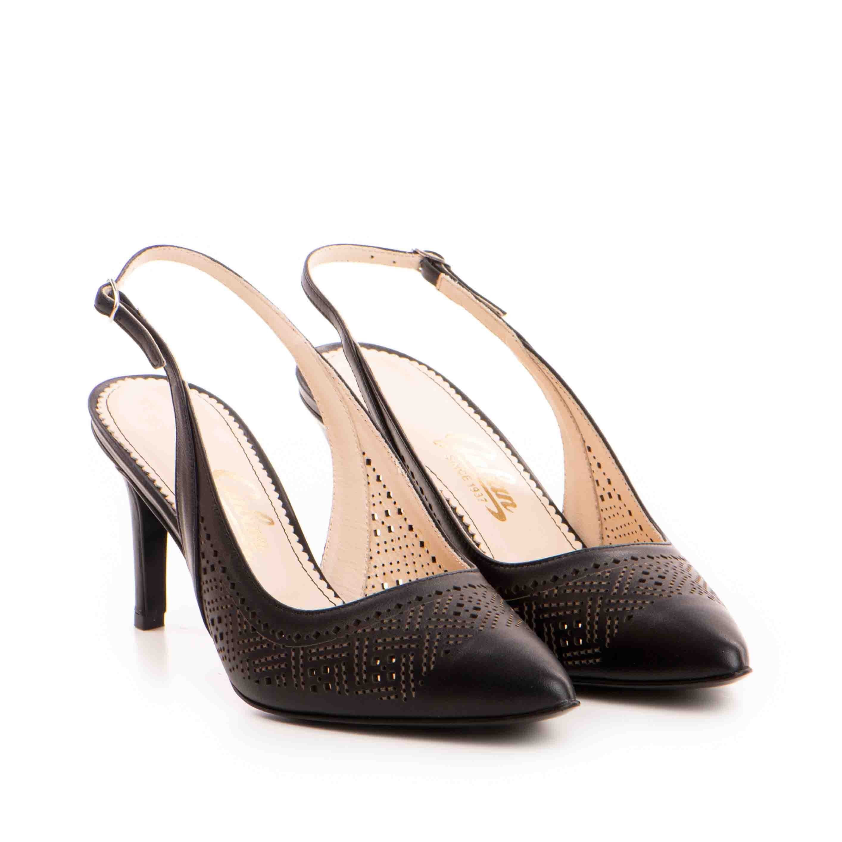 Pantofi dama Guban model 1461 piele nappa negru