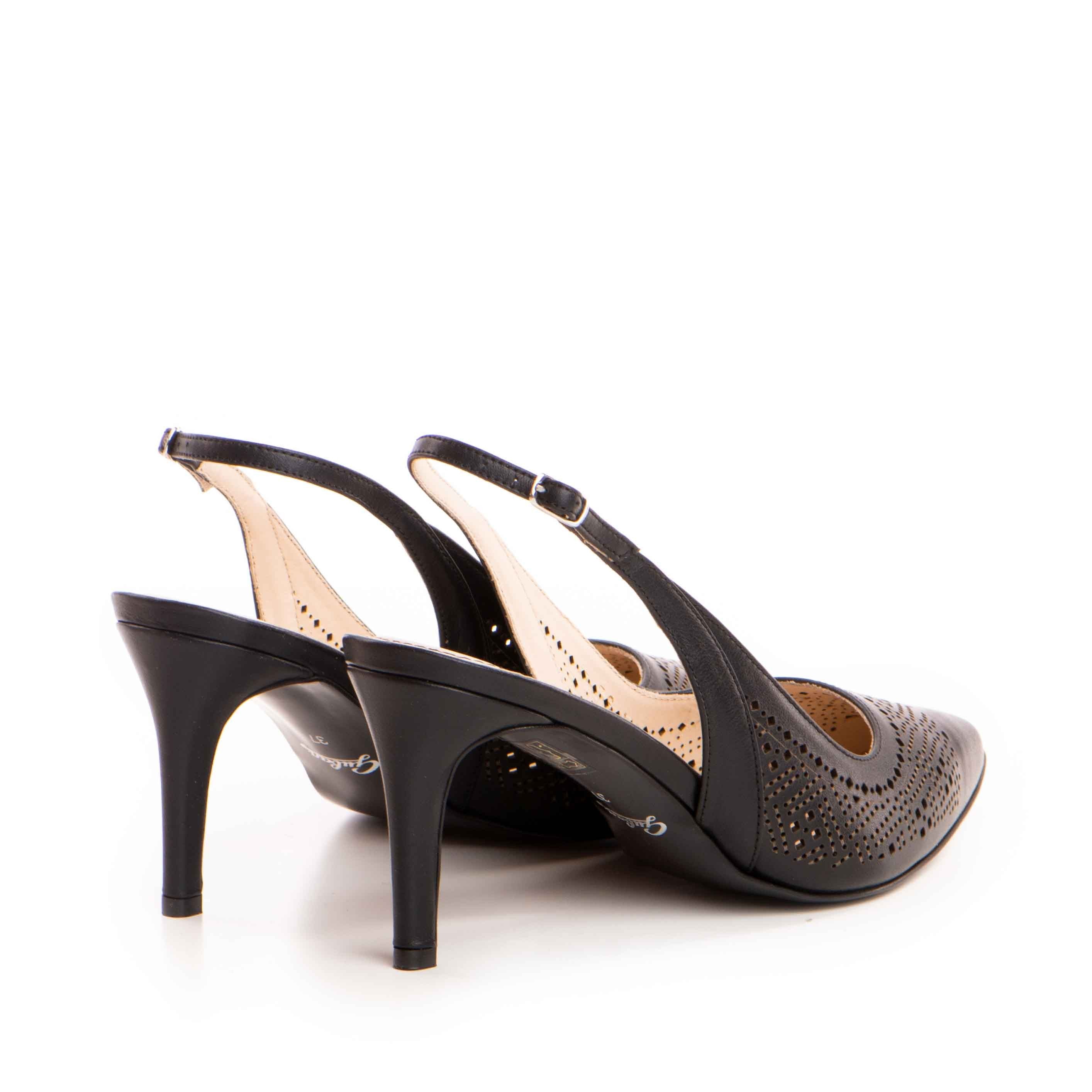 Pantofi dama Guban model 1461 piele nappa negru