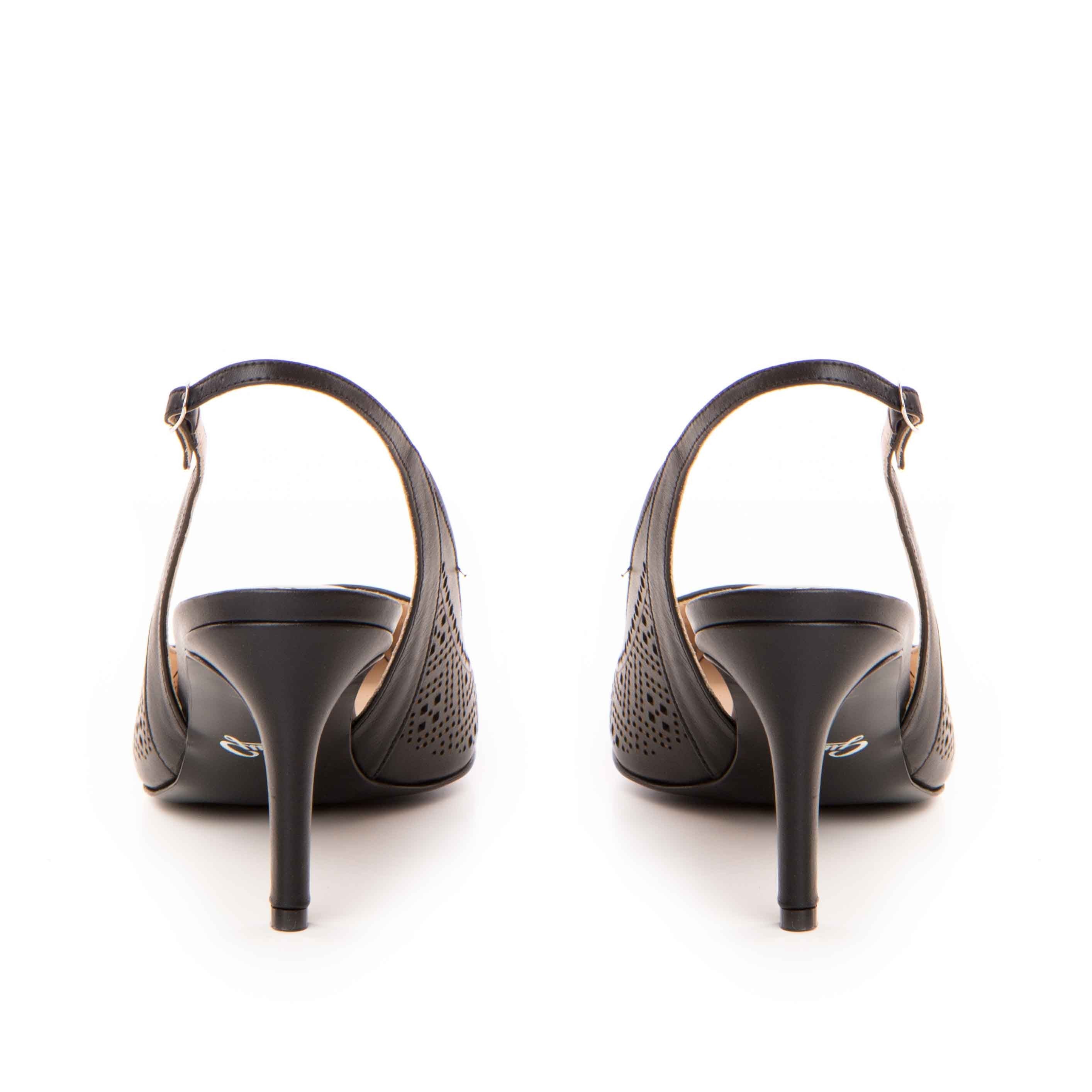 Pantofi dama Guban model 1461 piele nappa negru