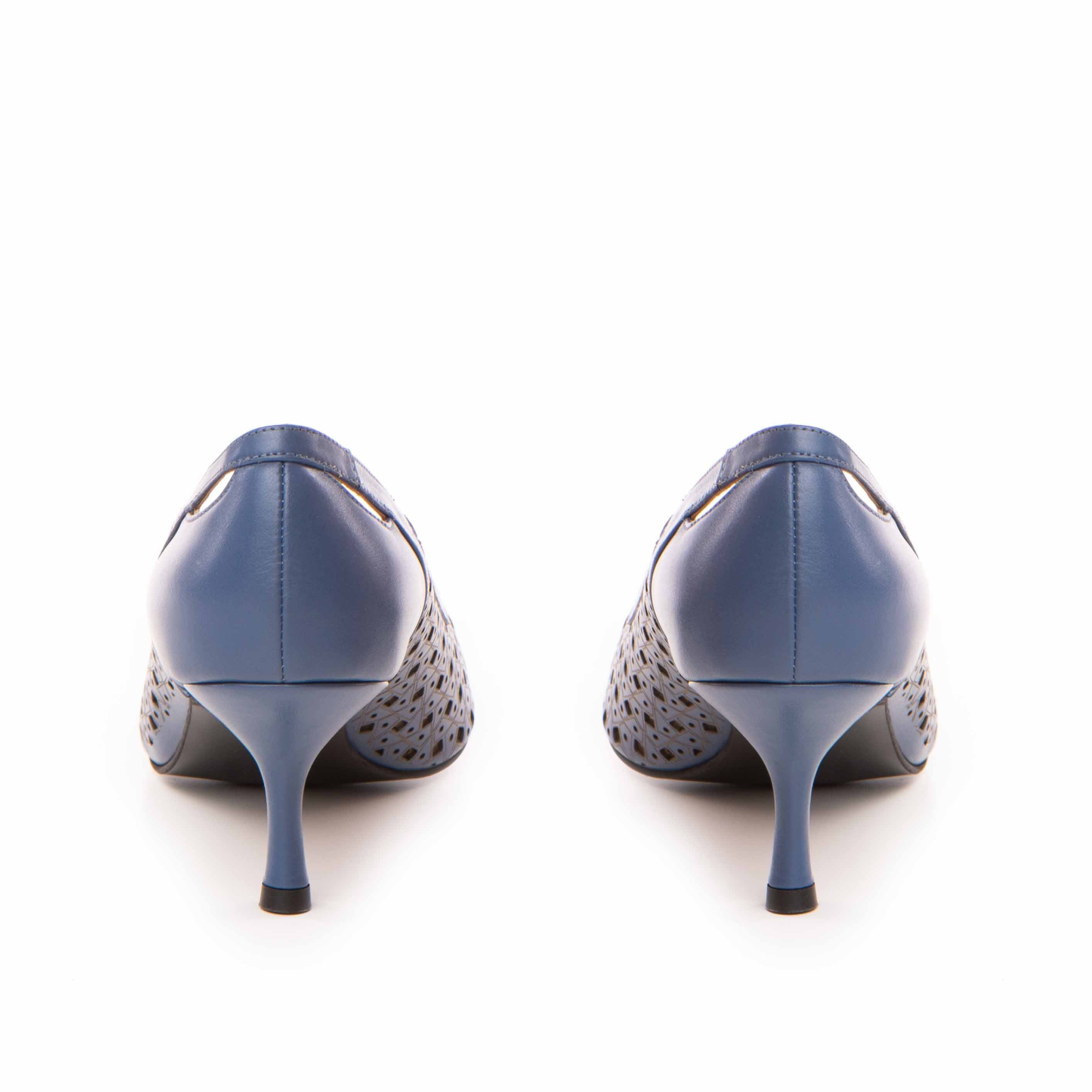 Pantofi dama Guban model 1481 nappa albastru