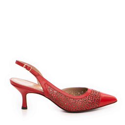Pantofi dama Guban model 1480 nappa rosu