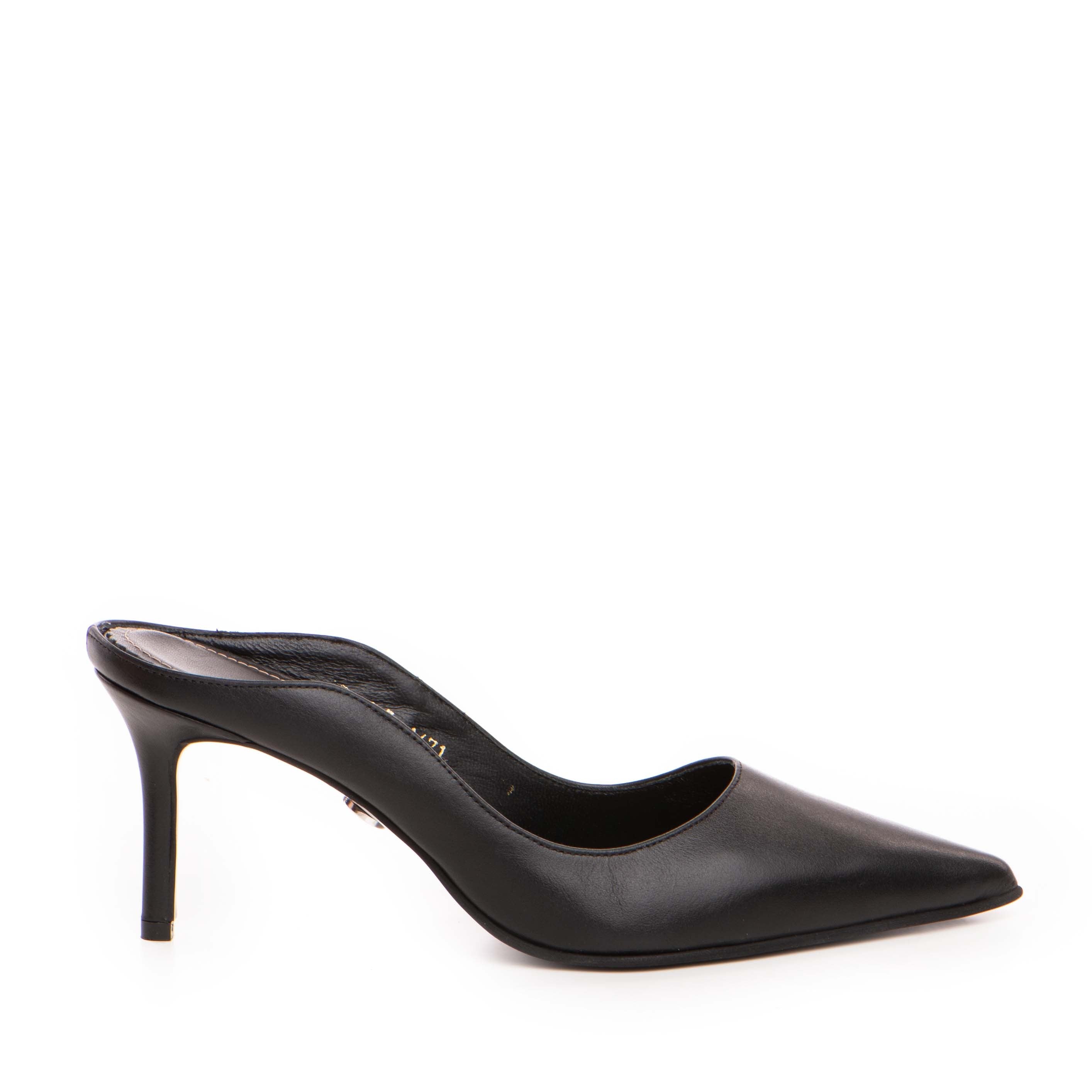 Saboti dama Guban model 1471 piele nappa negru