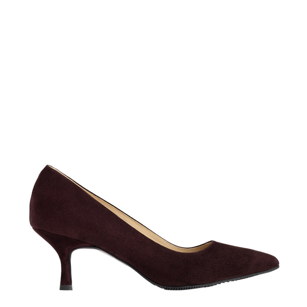 Pantofi dama Guban model 1414 velur brownie