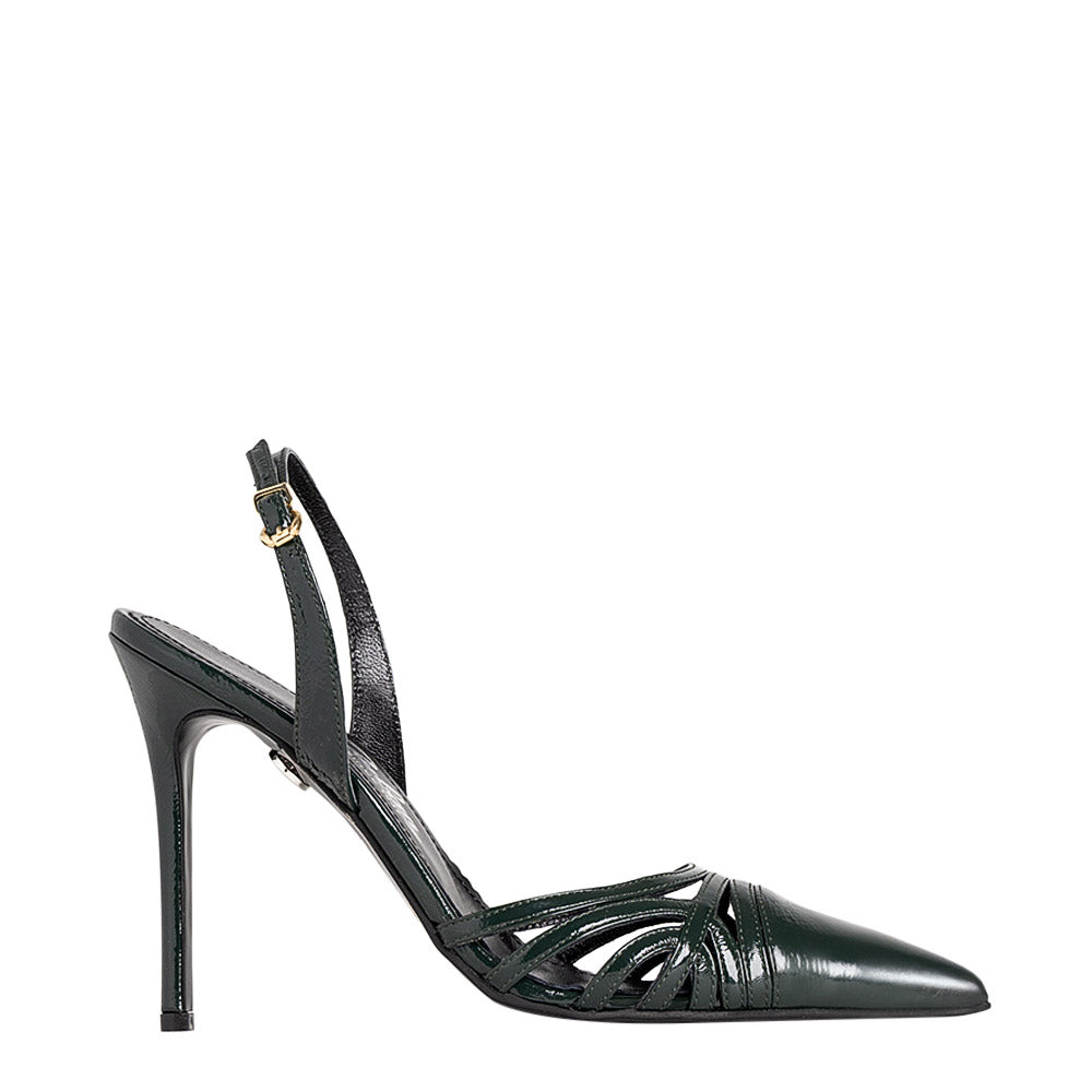 Pantofi dama Guban model 1584 piele naplac verde