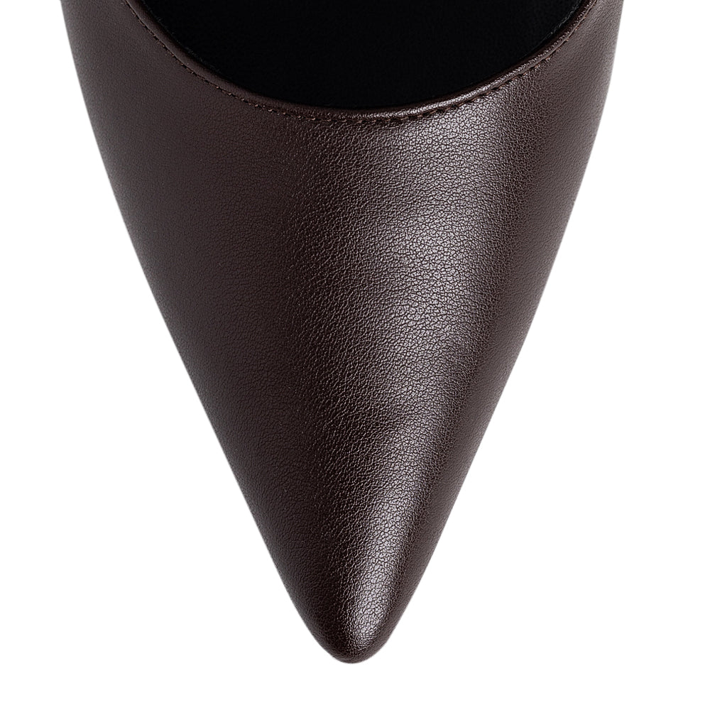 Pantofi dama Guban model 1569 piele nappa maro/lac maro