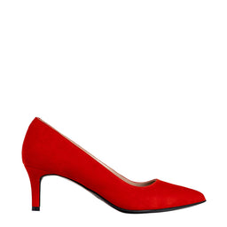 Pantofi 3514 Velur Rosu