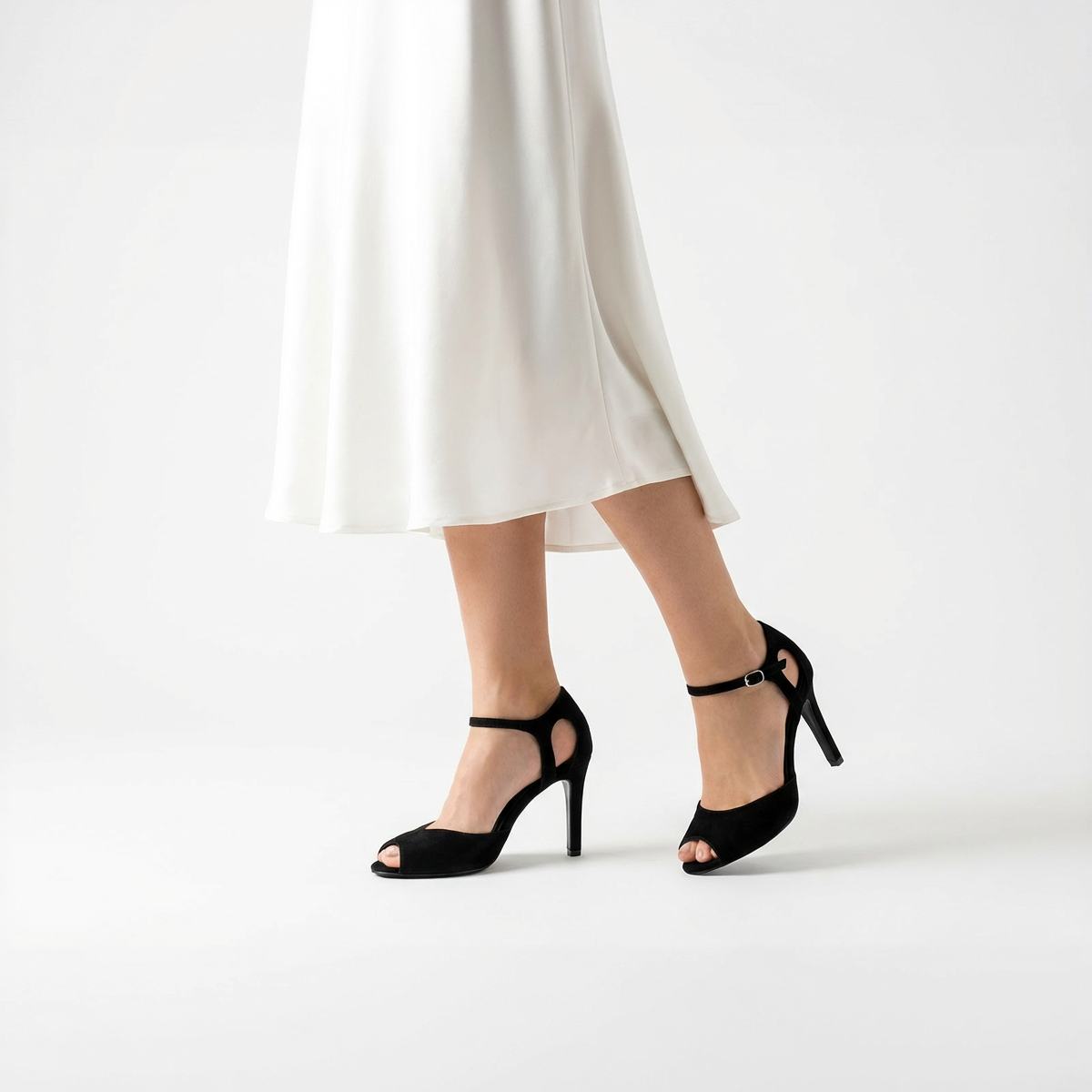 Pantofi 1223 Velur Negru