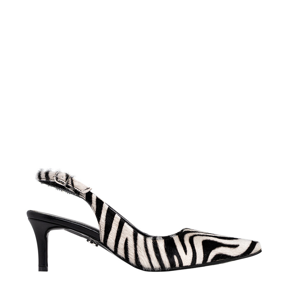 Pantofi dama Guban model 1578 piele ponei print zebra