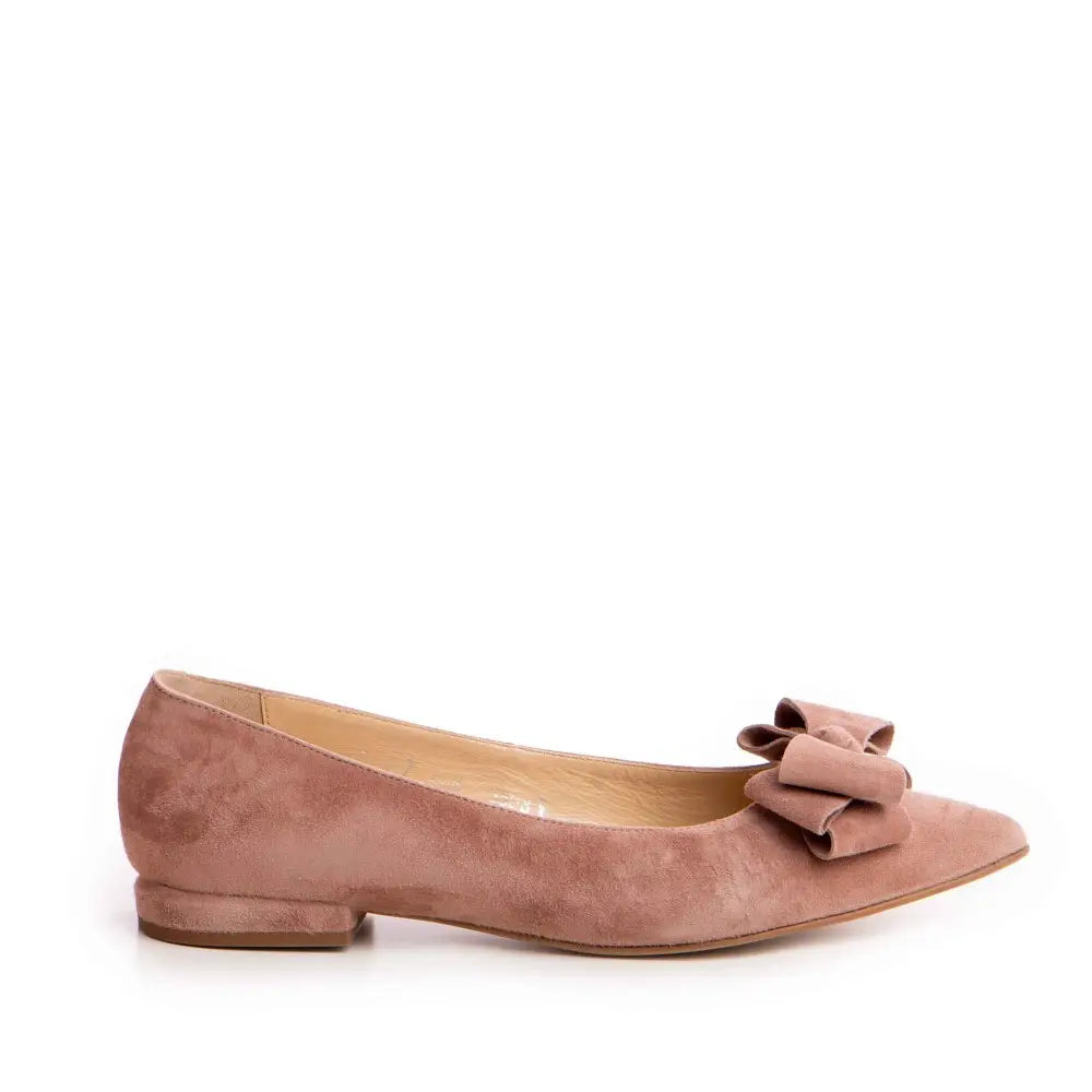 Balerini dama Guban model 3608 piele velur mocha mouse