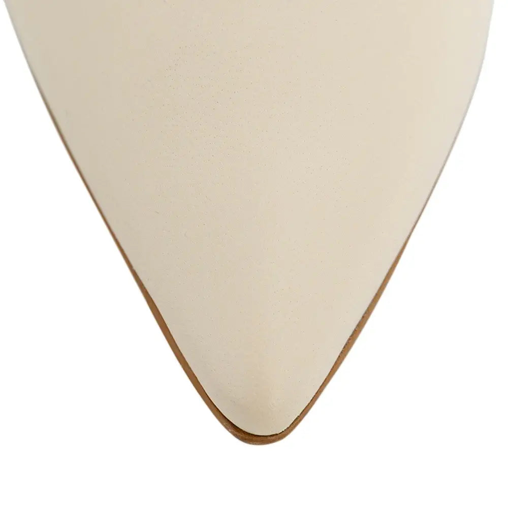 Balerini Guban model 3645 piele naturala nappa crem - lac crem