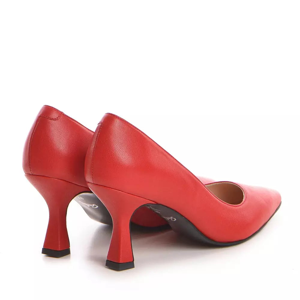 Pantofi dama Guban model 1375 piele nappa rosu