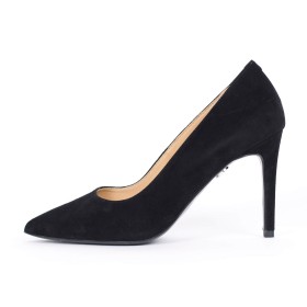 Pantofi dama Guban1206 piele velur negru