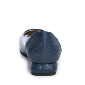 Pantofi dama Guban 3594 nappa bleumarin/sarpe bleumarin