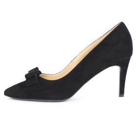 Pantofi dama Guban 1257 piele velur negru