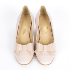 Pantofi dama Guban 3486 piele nappa roz/ lac roz