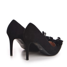 Pantofi dama Guban1401 piele velur negru