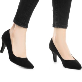 Pantofi dama Guban 3063 piele velur negru