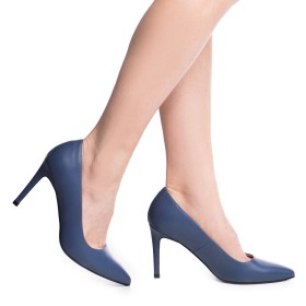 Pantofi dama Guban1206 piele nappa albastru