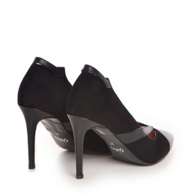 Pantofi dama Guban1396 piele velur negru