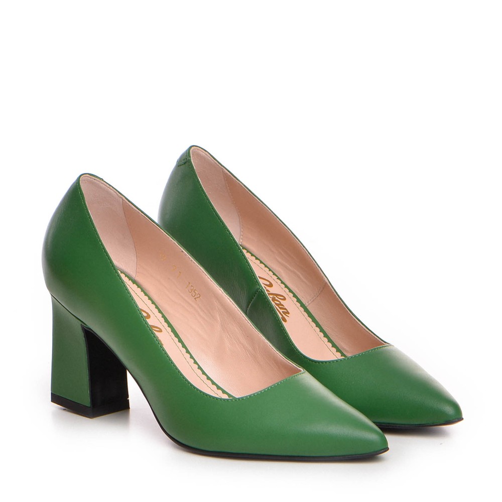 Pantofi dama Guban model 1352 nappa verde