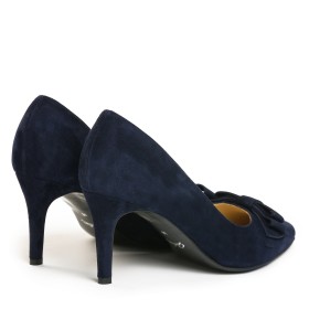Pantofi dama Guban 1257 piele velur bleumarin