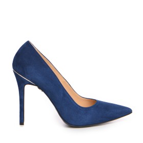 Pantofi dama Guban model 1241 piele velur albastru