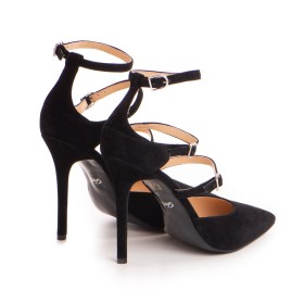 Pantofi dama Guban model 1425 piele velur negru
