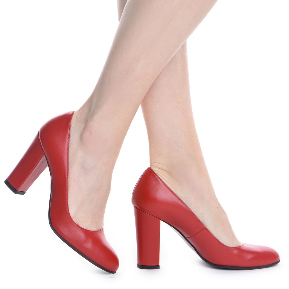Pantofi dama Guban 3577 piele nappa rosu