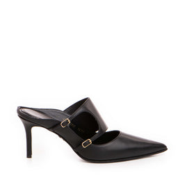 Saboti dama Guban model 1470 piele nappa negru