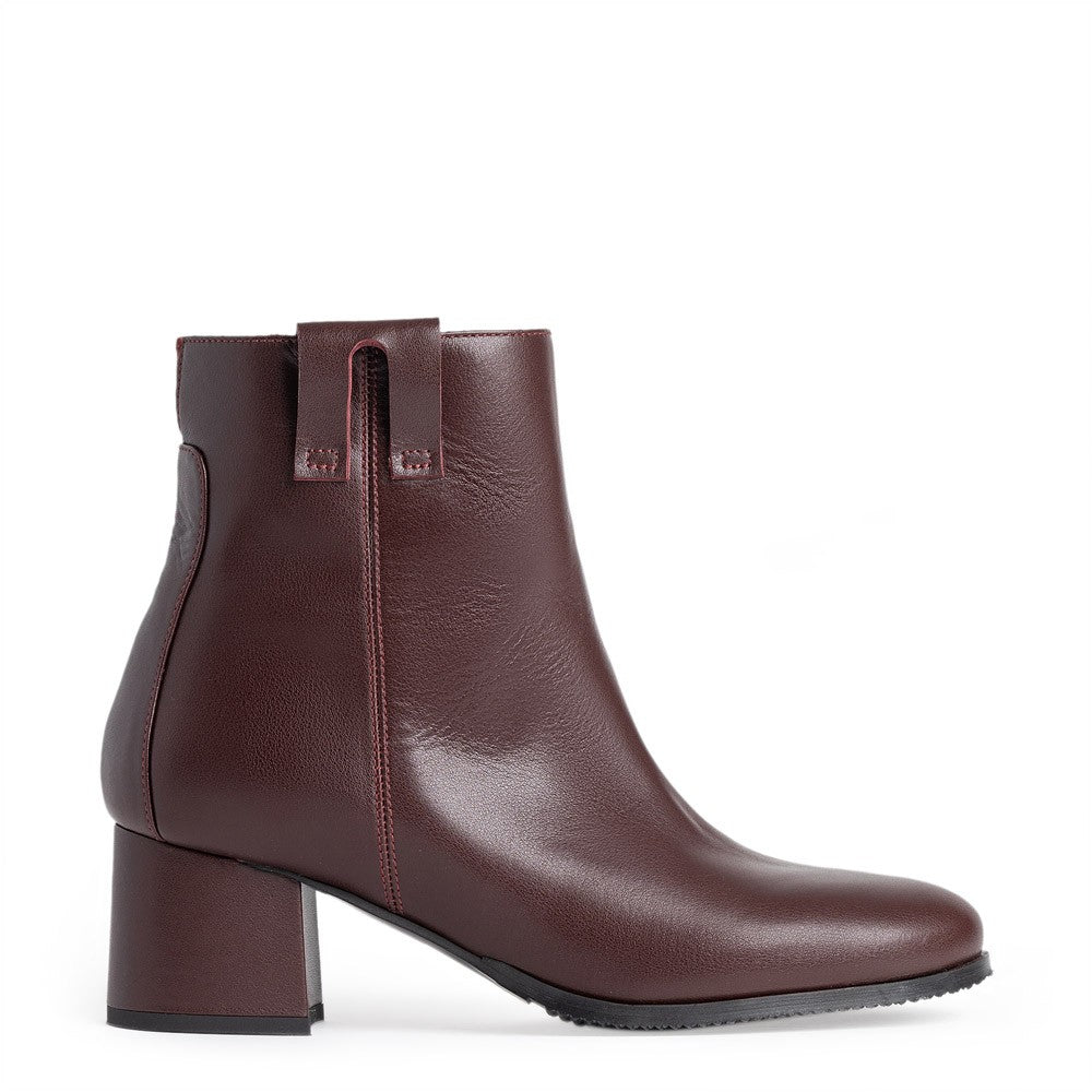 Botine dama Guban model 3647 nappa  bordo