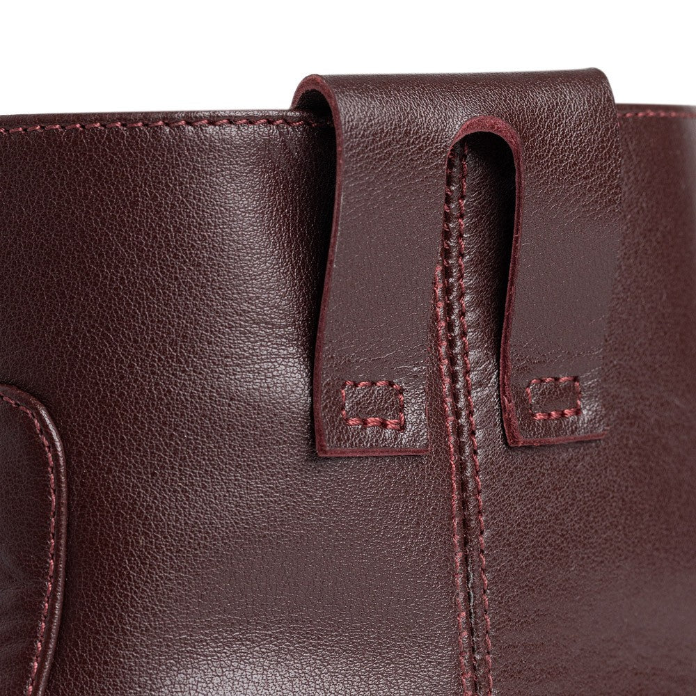 Botine dama Guban model 3647 nappa  bordo