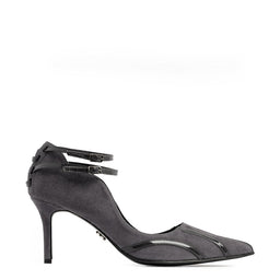 Pantofi  dama Guban model 1527 piele velur gri - lac gri