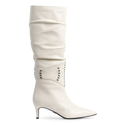 Cizme dama Guban model 1537 nappa crem