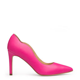 Pantofi dama Guban model 1345 nappa fuxia