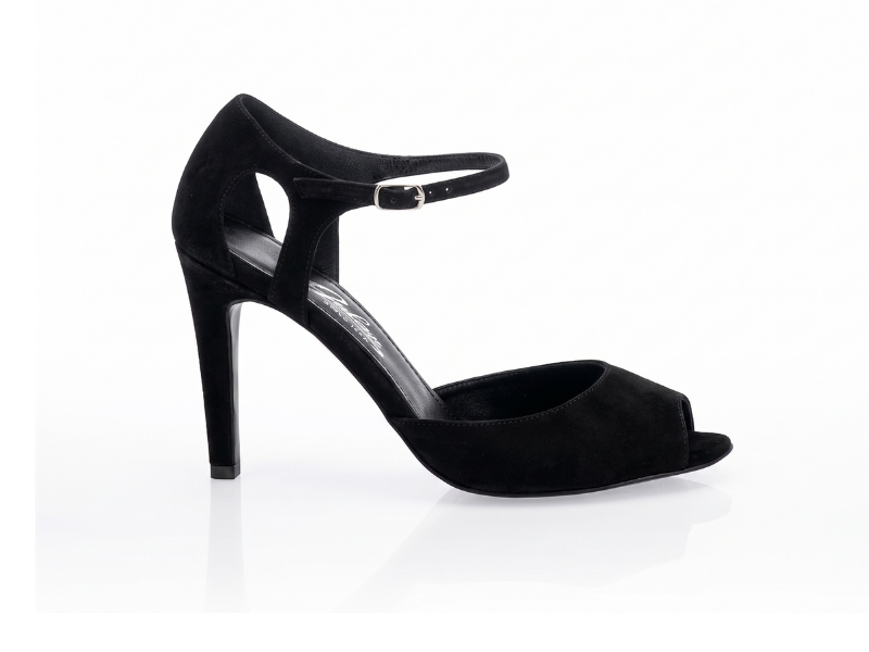 Pantofi 1223 Velur Negru