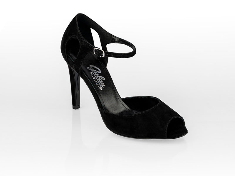 Pantofi 1223 Velur Negru