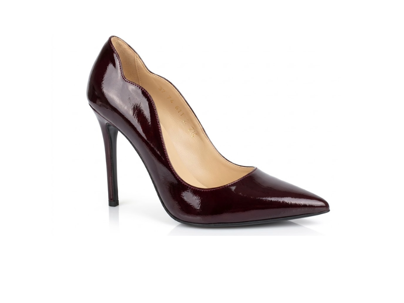 Pantofi 1250 Naplac Bordo