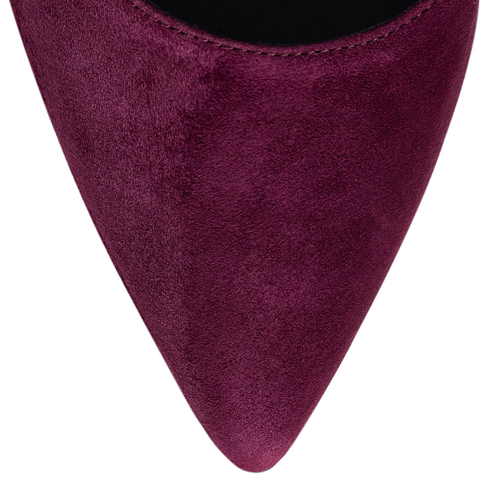 Pantofi dama Guban model 1345 velur visiniu